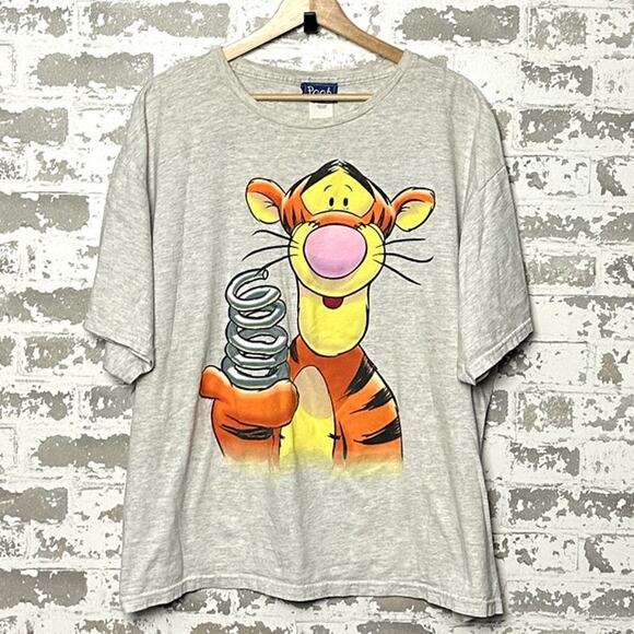 Vintage Tigger Shirt Winnie the Pooh Size 3 XL Boxy Fit - Picture 3 of 5